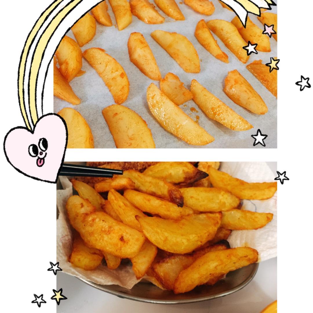 烤土豆、烤薯角