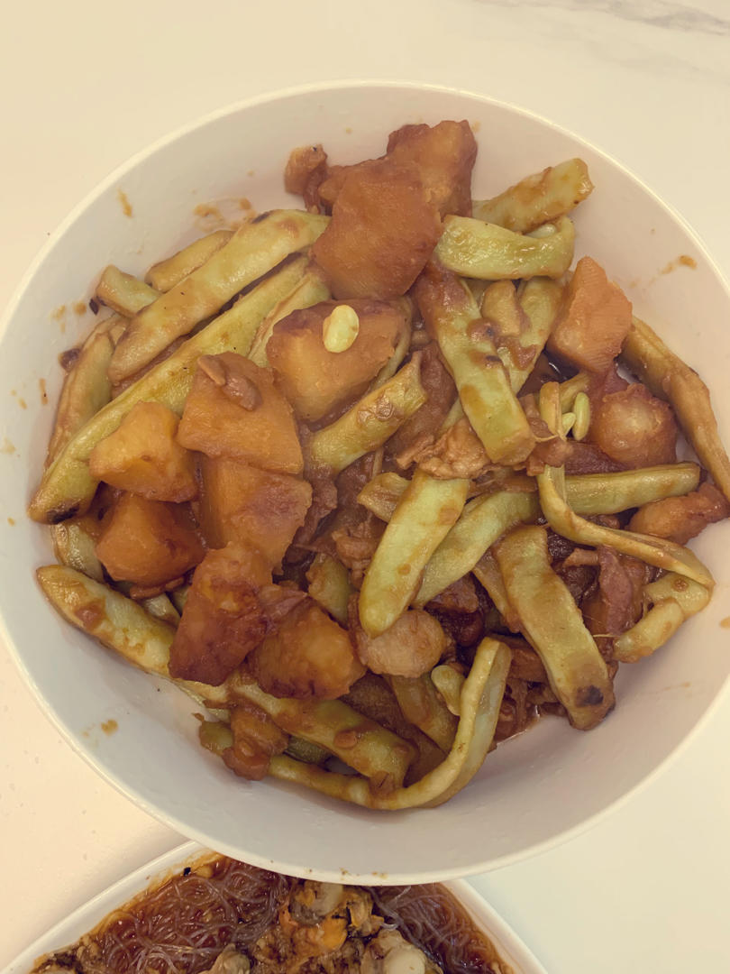 土豆炖豆角