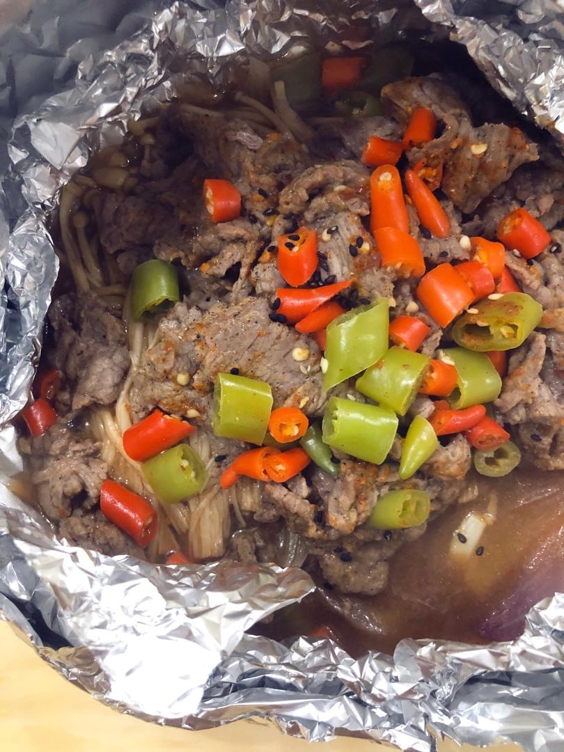 烤箱做嫩牛肉--锡纸牛肉