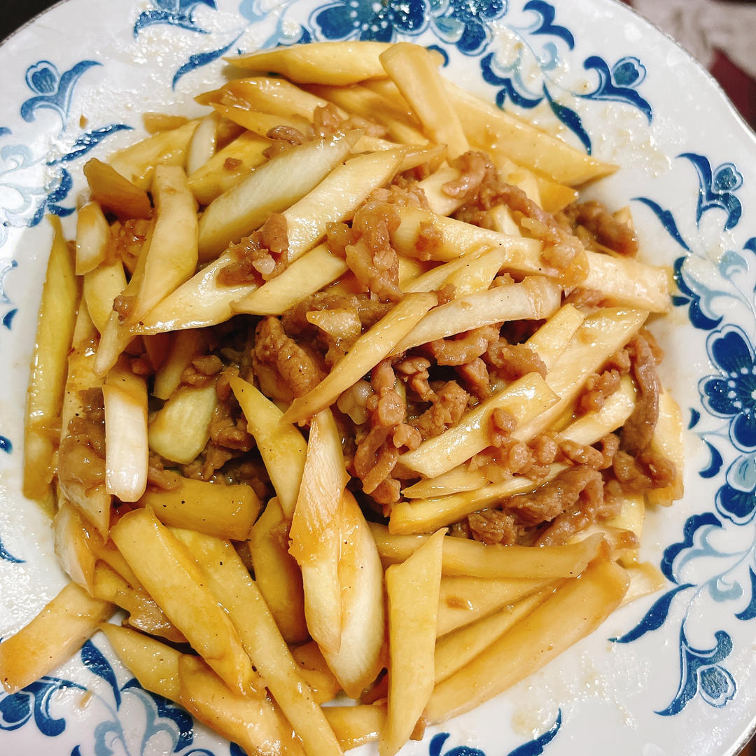 茭白炒肉丝