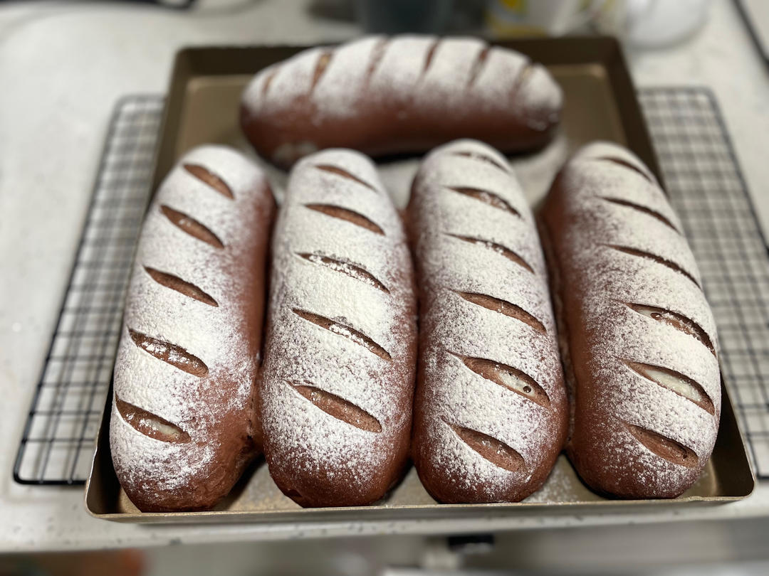 麻薯核桃夹心软欧包