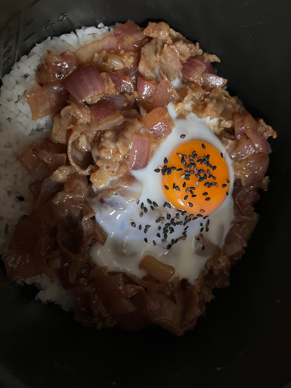 日式🍳肥牛窝蛋盖饭