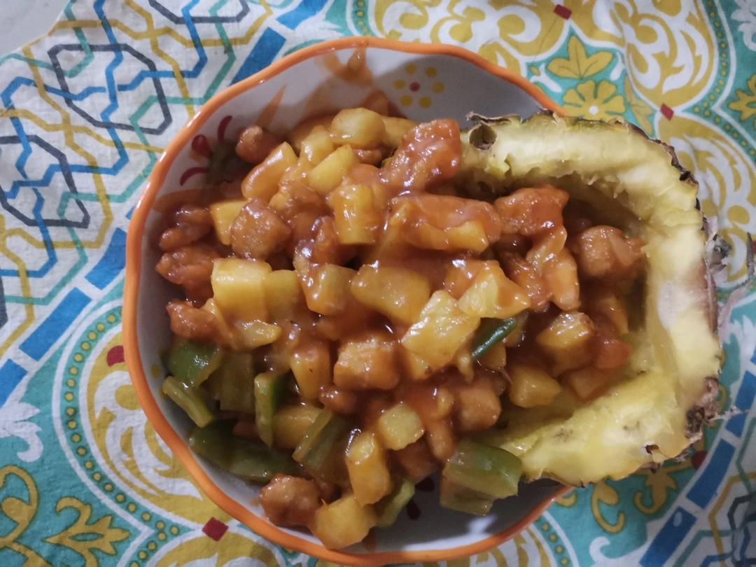 菠萝咕噜肉（鸡胸肉版）