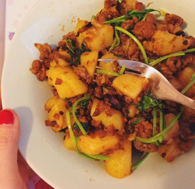 孜然肉糜土豆