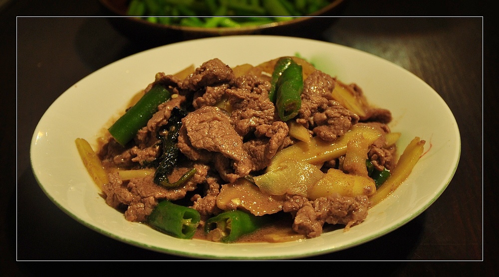 子姜紫苏炒牛肉