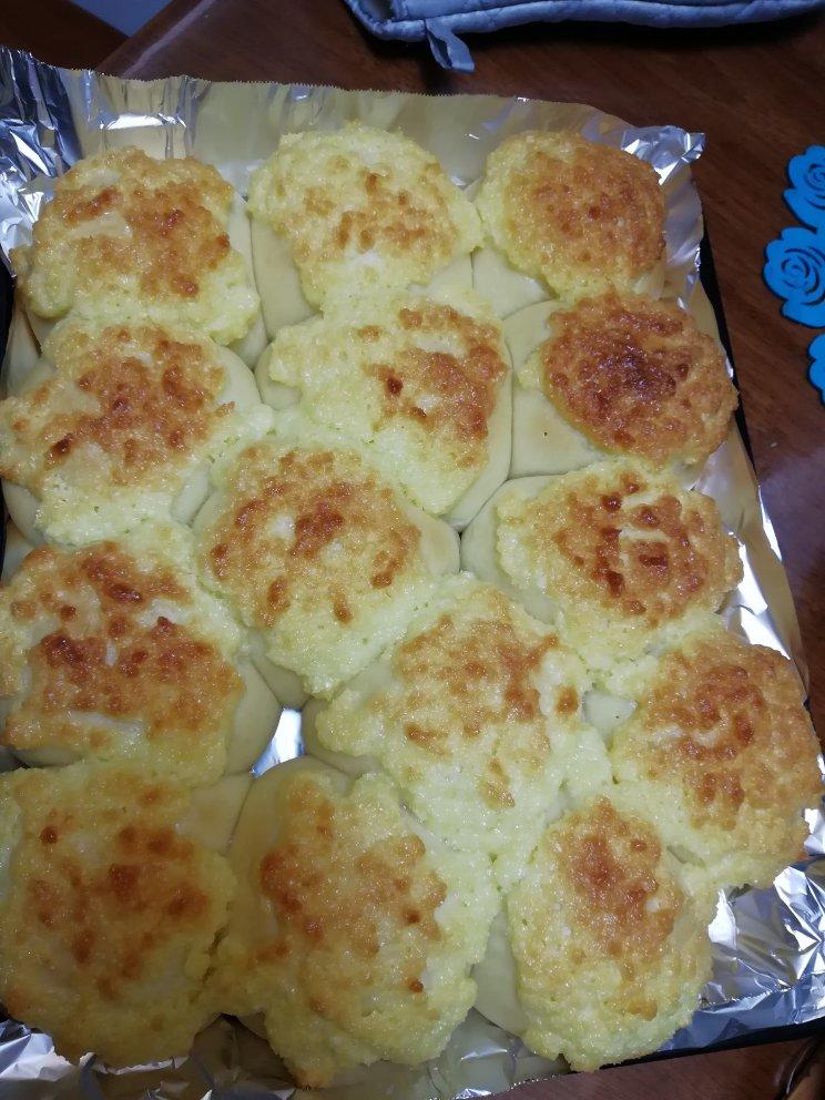 椰蓉餐包（一次发酵，玉米油版，或黄油）