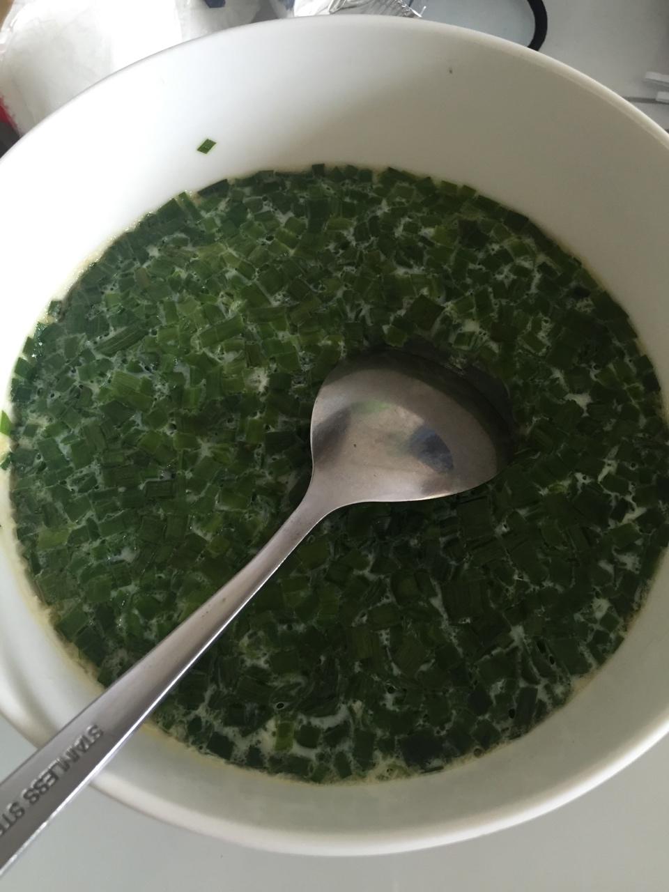 韭菜蛋羹