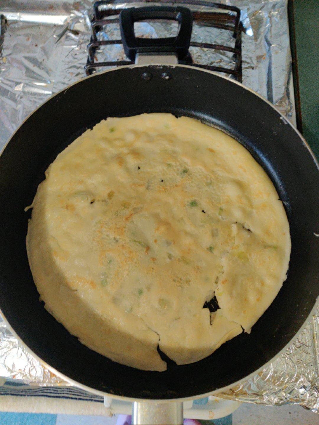 简单快手蔬菜鸡蛋煎饼