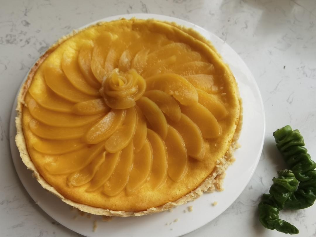 清爽黄桃乳酪派