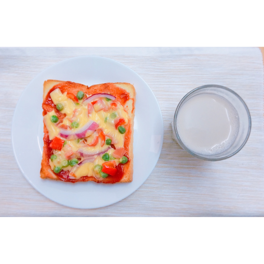 吐司培根小批萨