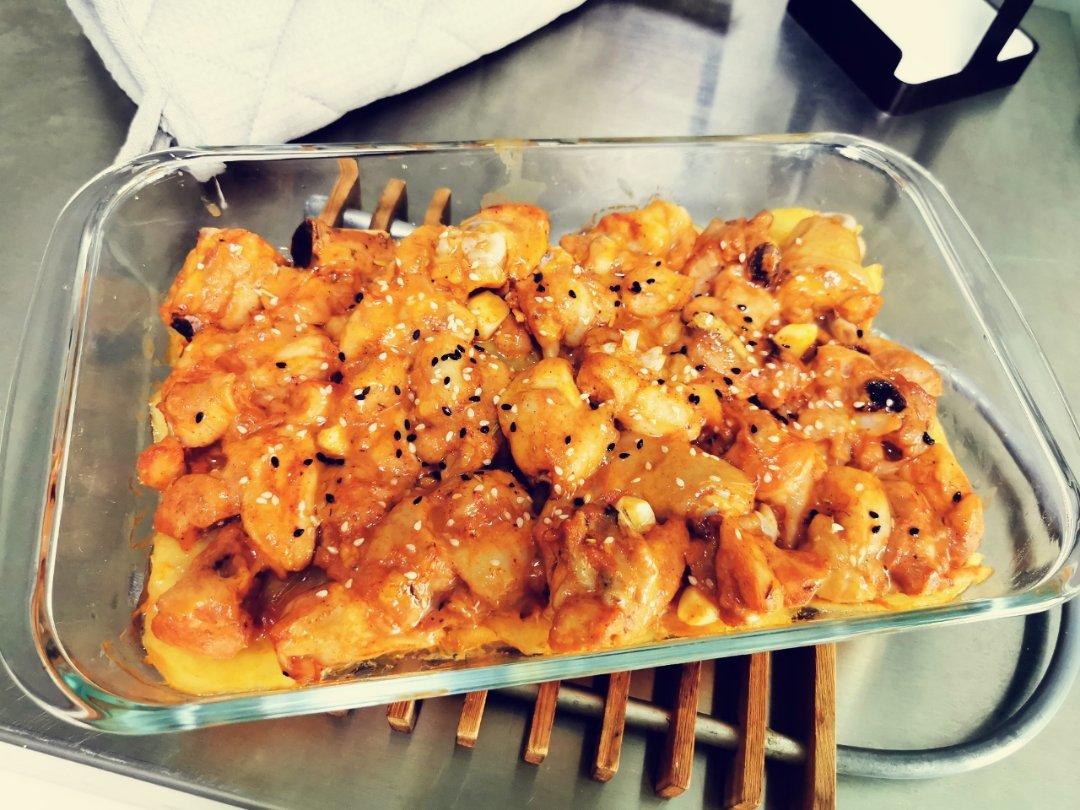 新奥尔良烤鸡腿土豆