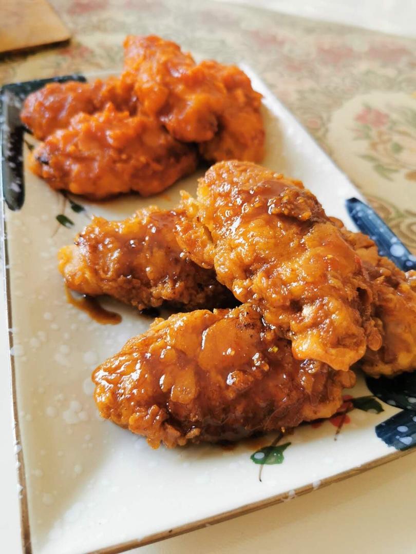 蜂蜜黄油炸鸡+韩式辣酱炸鸡