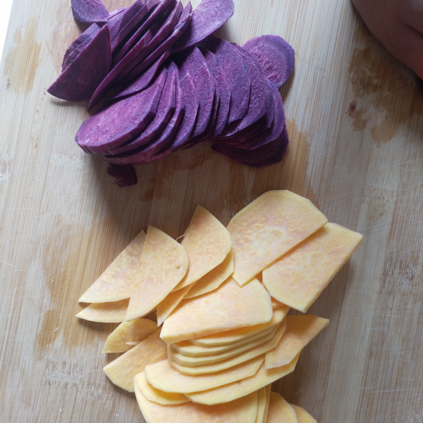 紫薯，红薯芋头芋圆的做法 步骤1