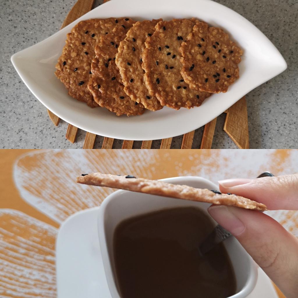 燕麦黑芝麻薄脆🍪