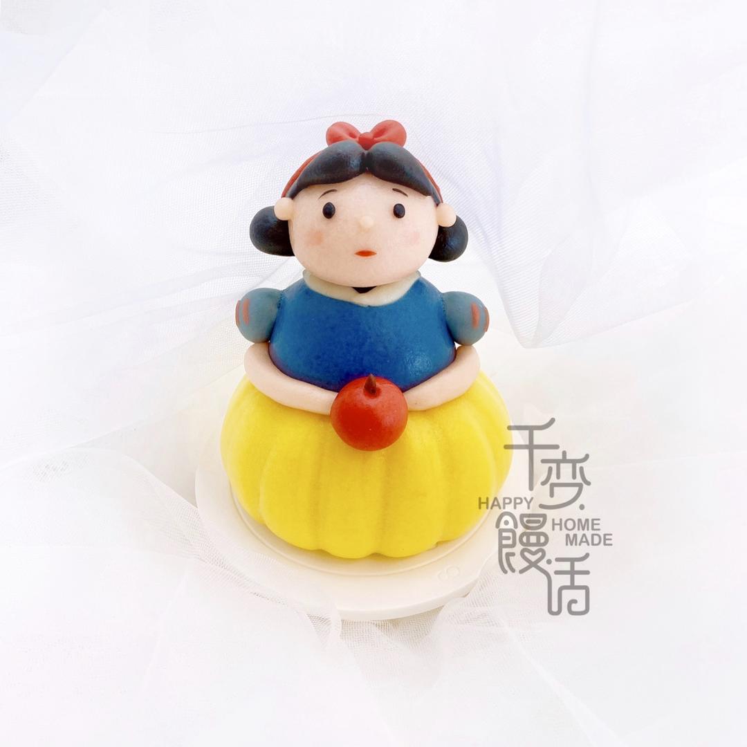 3D立体可爱造型馒头 超可爱的白雪胖公举-白雪公主