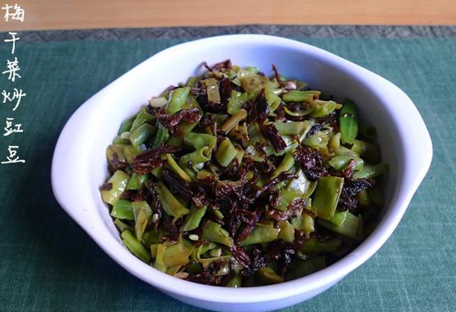 梅干菜炒豇豆的做法