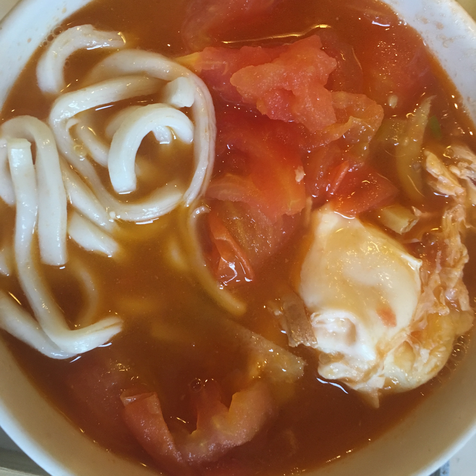 最家常的普通汤面——西红柿鸡蛋龙须面