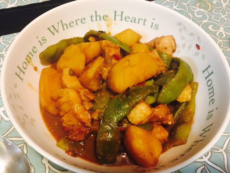土豆炖豆角