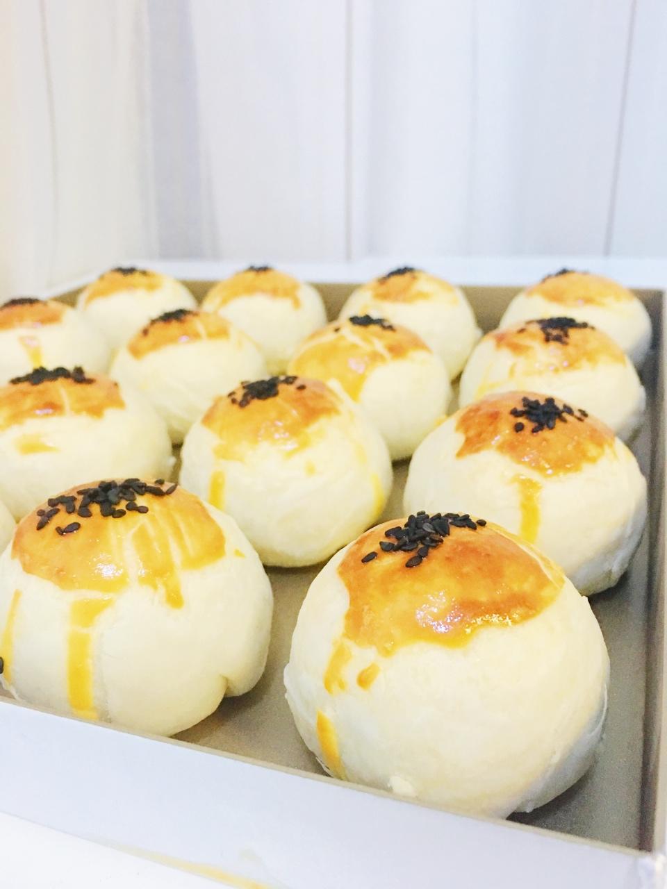 拾柒崽做的蛋黄酥&网红麻薯蛋黄酥---半圆天地盖包装调整方