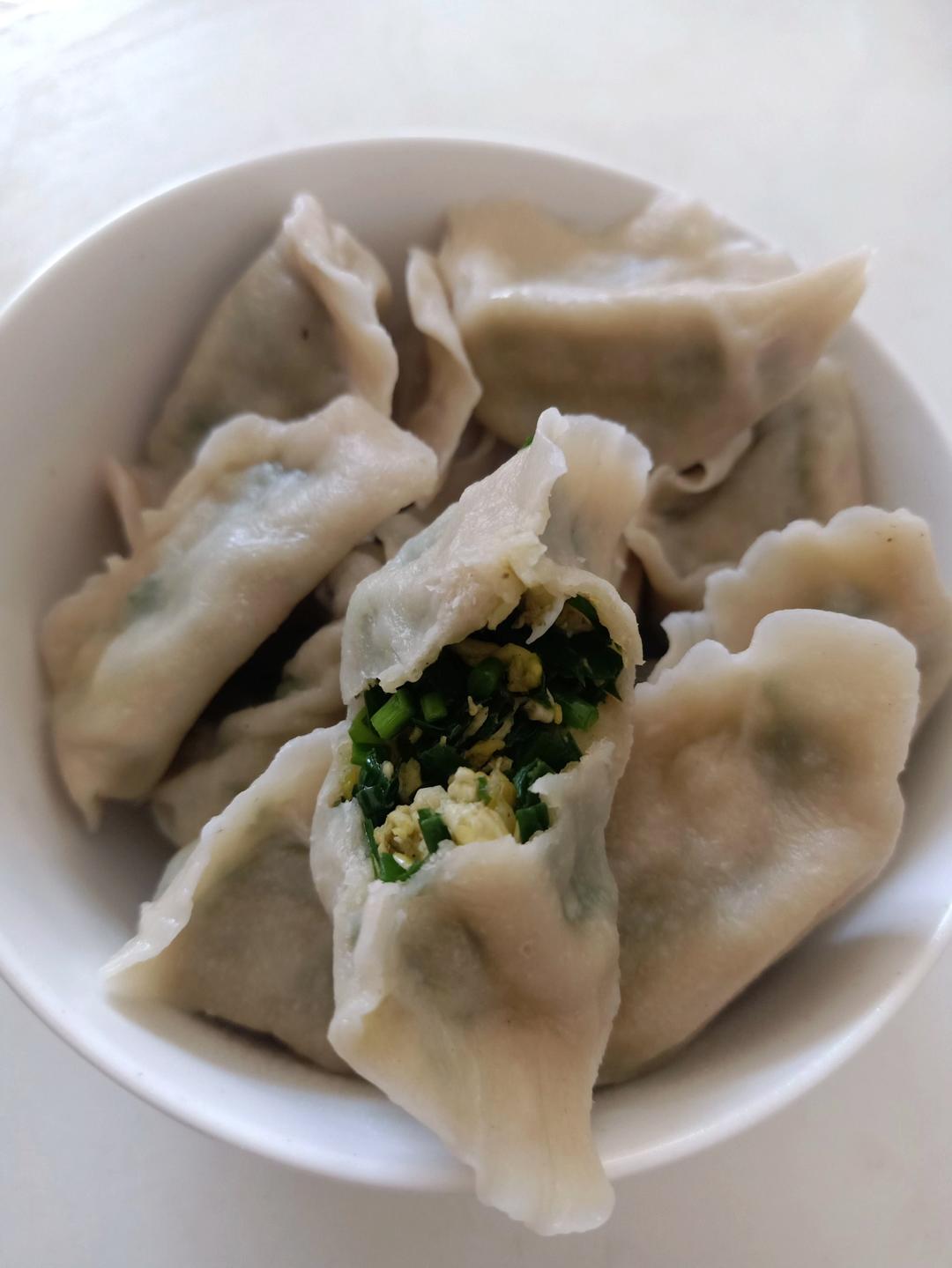 经典的韭菜鸡蛋馅儿饺子 怎么吃都不会腻