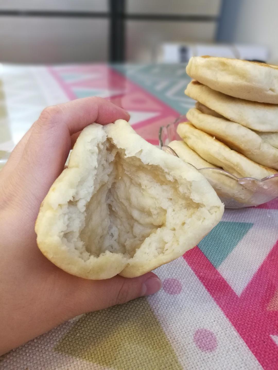 摇摇乐408做的空心馍(肉夹馍)