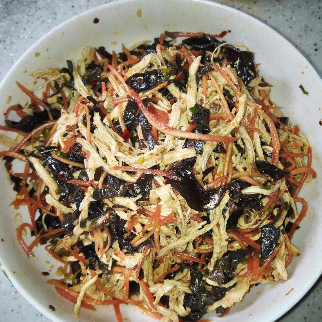 减脂健身｜凉拌手撕鸡丝（香辣&麻油版）