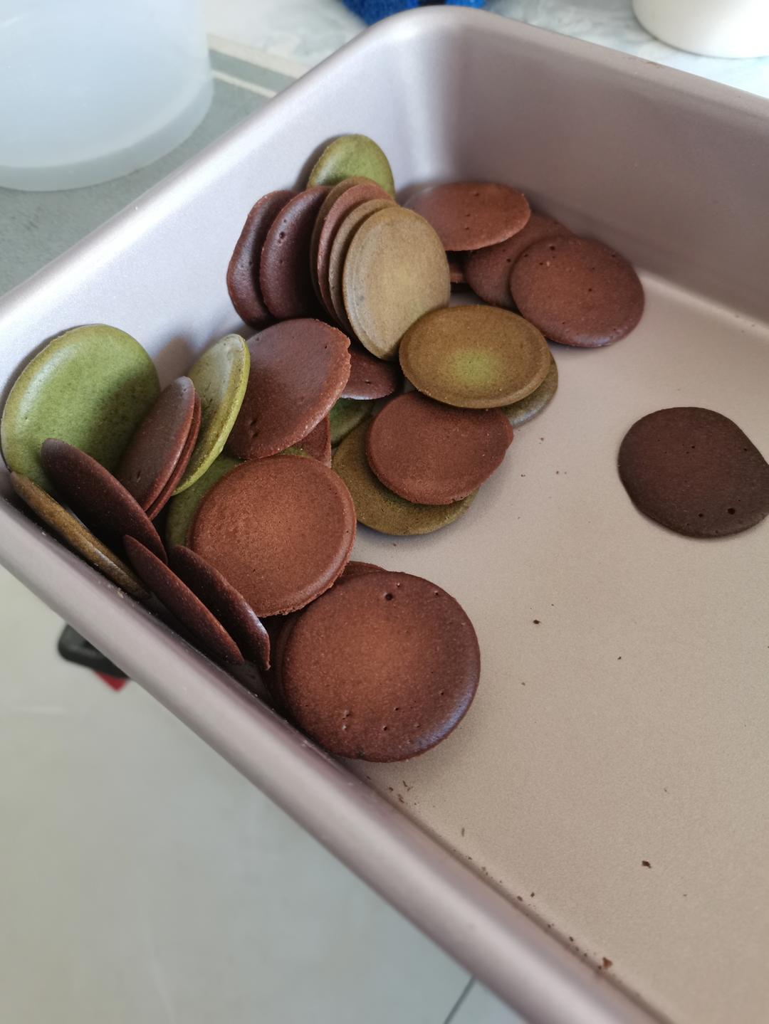 最简单的3色奶油脆片饼干（消耗淡奶油和蛋清）