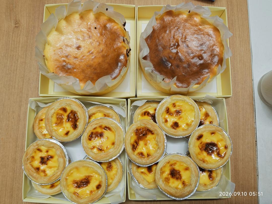 紫薯芋泥巴斯克蛋糕🍰温柔无比的粉紫仙女色系～