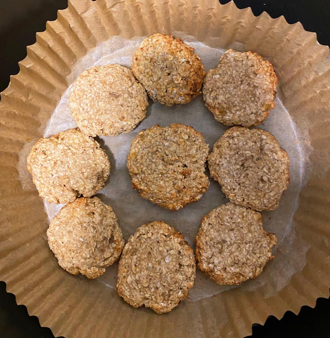 低脂纯素-香蕉燕麦饼（空气炸锅版）