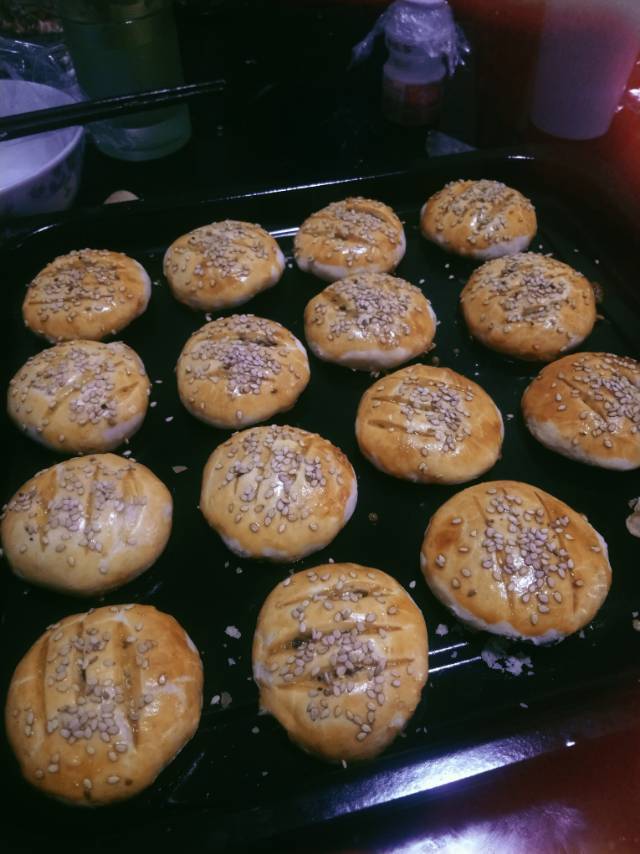 红豆馅酥饼