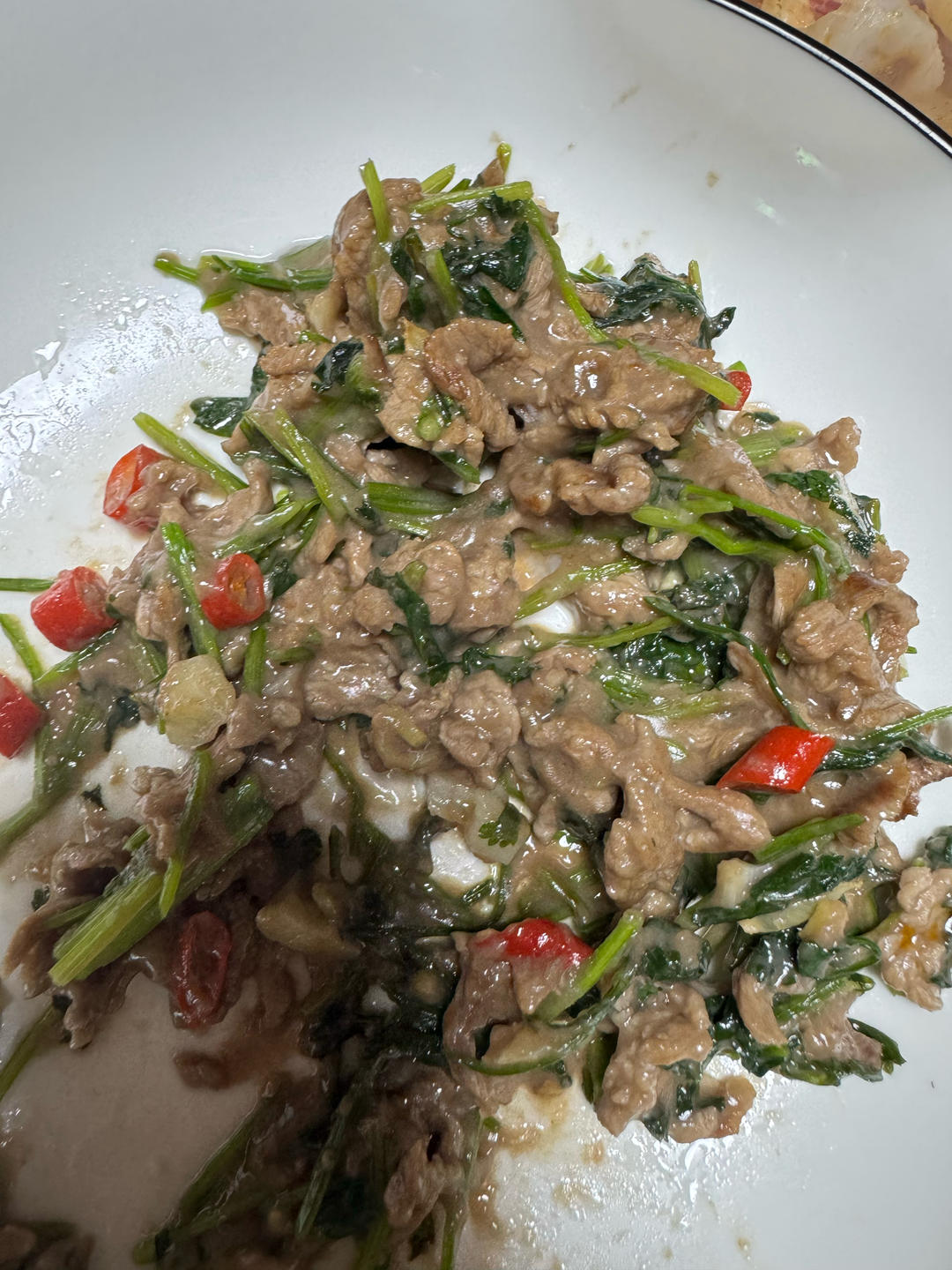 香菜爆炒牛肉（主打嫩）