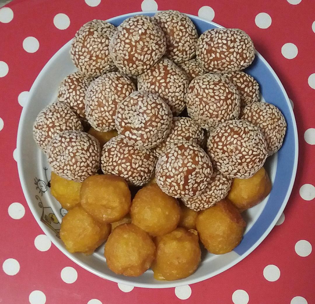 黄金球之一（南瓜芝麻球）