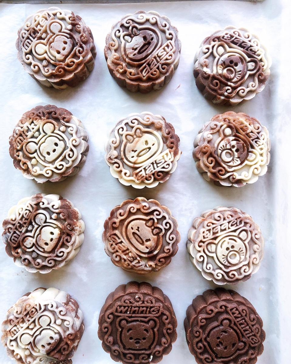 巧克力流心月饼