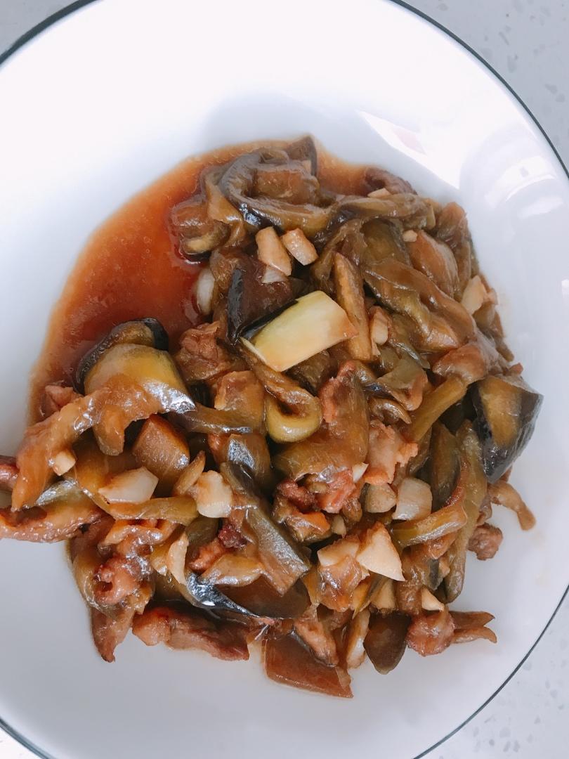 肉炒茄子丝
