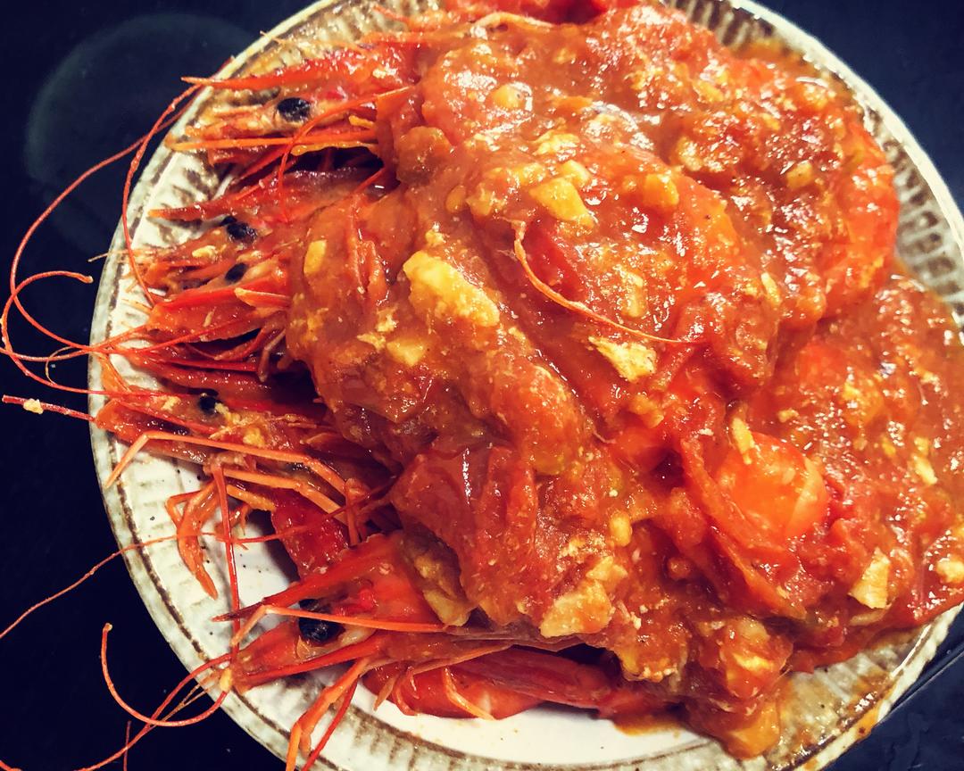 黄油番茄大虾 小朋友下饭神器🦐