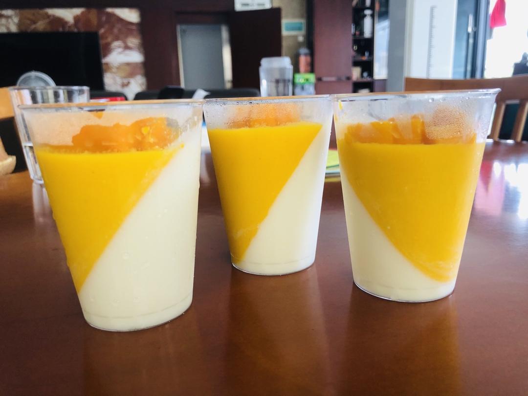 甜而不腻的💯酸奶芒果布丁果冻