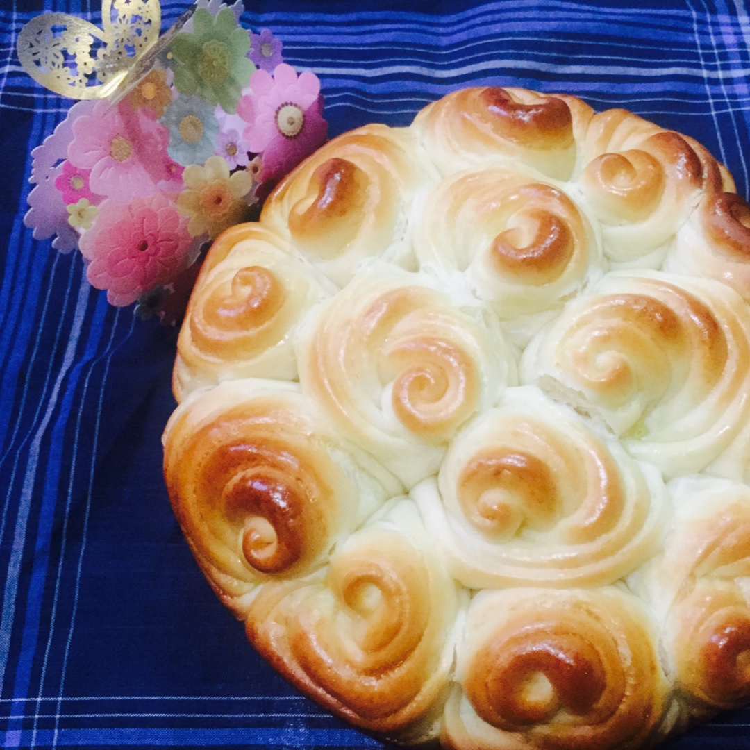 玫瑰花面包