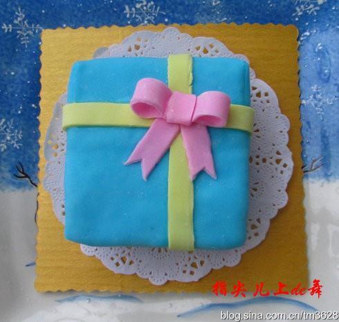 翻糖蛋糕-礼物盒