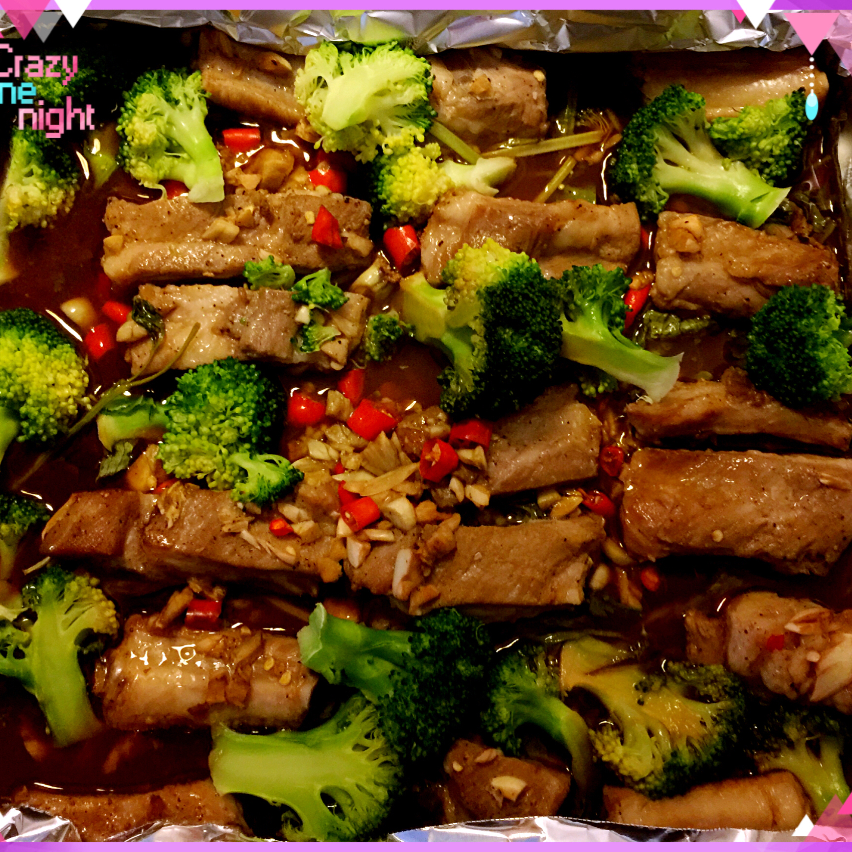 黑椒蒜香烤排骨