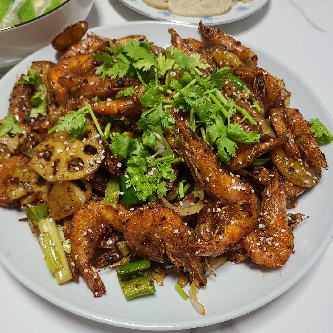 干锅香辣虾