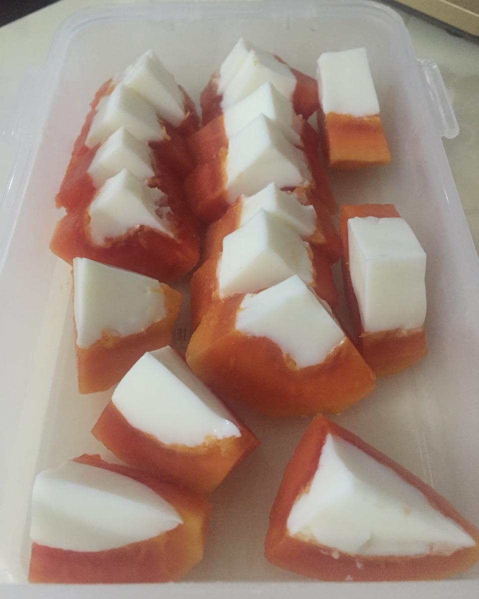 木瓜牛奶冻