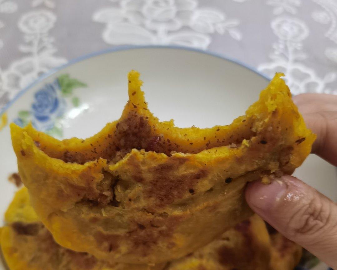 枣泥馅南瓜山药饼