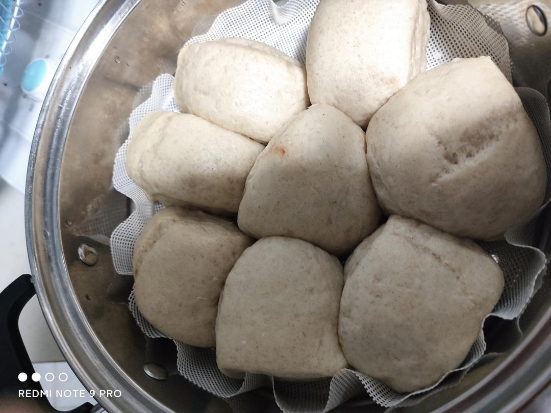 一次发酵，比面包还好吃的全麦馒头