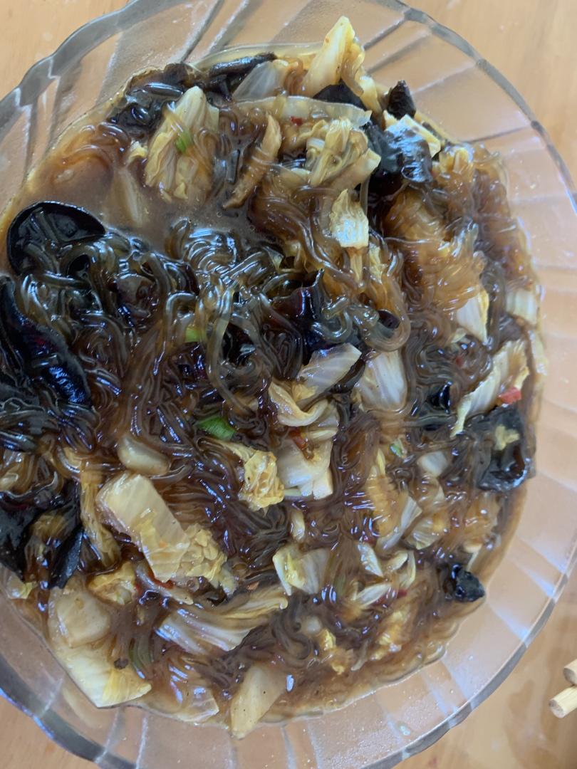 娃娃菜炒粉丝