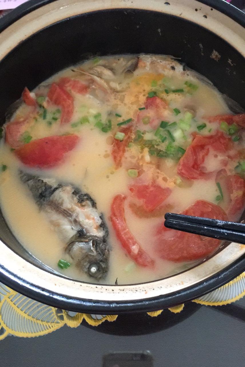 西红柿鲫鱼汤