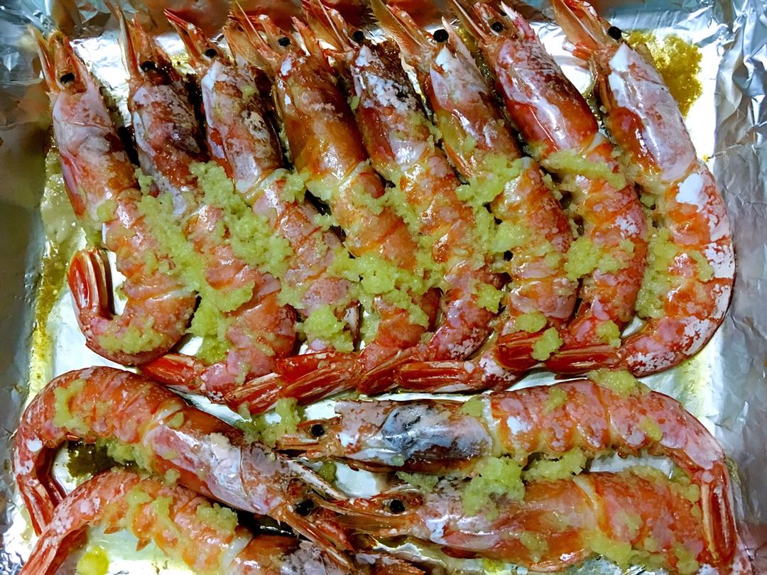 蒜蓉烤阿根廷红虾