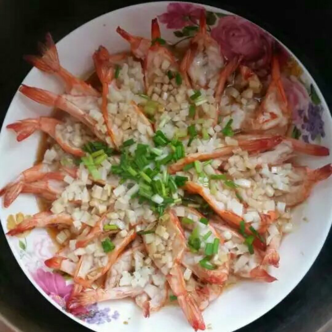 蒜蓉蒸虾
