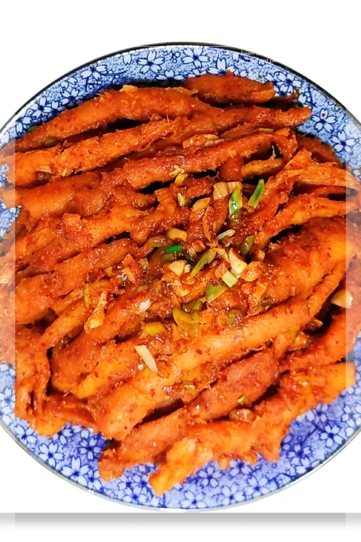韩式料理煎沙参