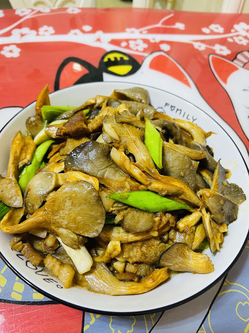 素炒平菇