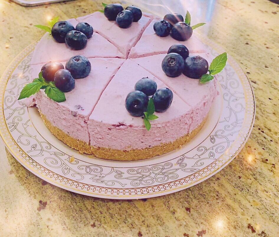6寸蓝莓慕斯蛋糕(不加糖)的做法
